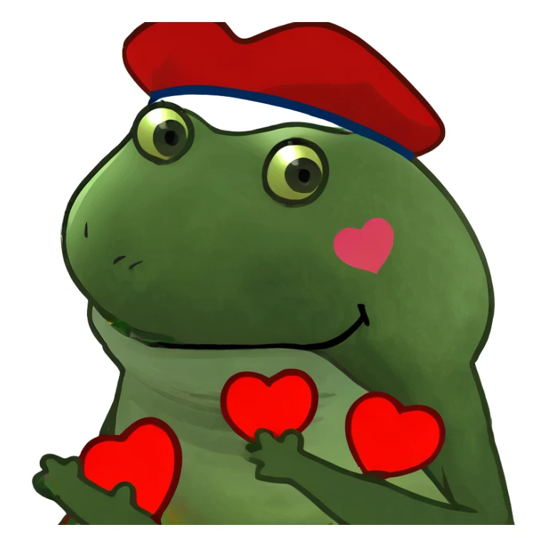 Red roses with tulips and hearts around  sticker