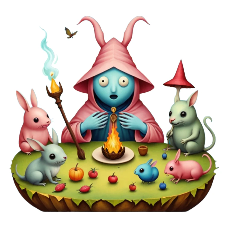 hieronymus bosch phantasmagoric depictions sticker