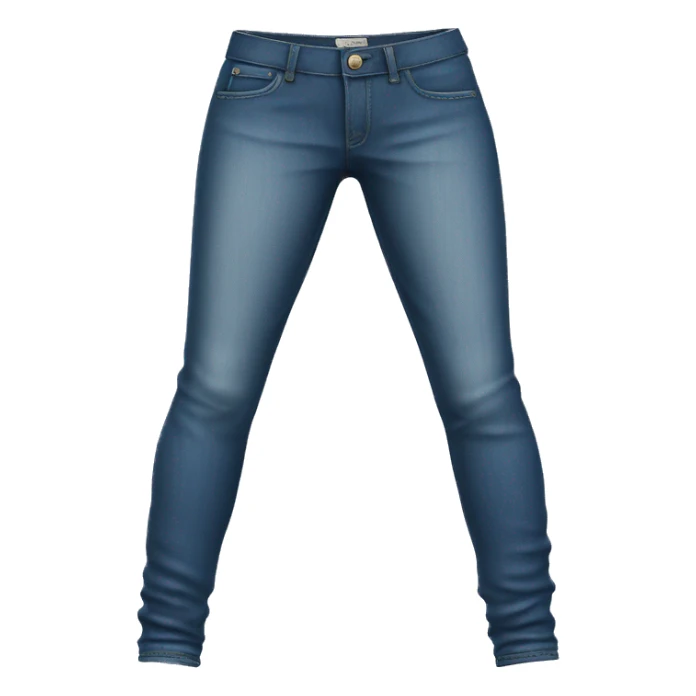Realistic Isolated pair of jeans jeggings.  sticker
