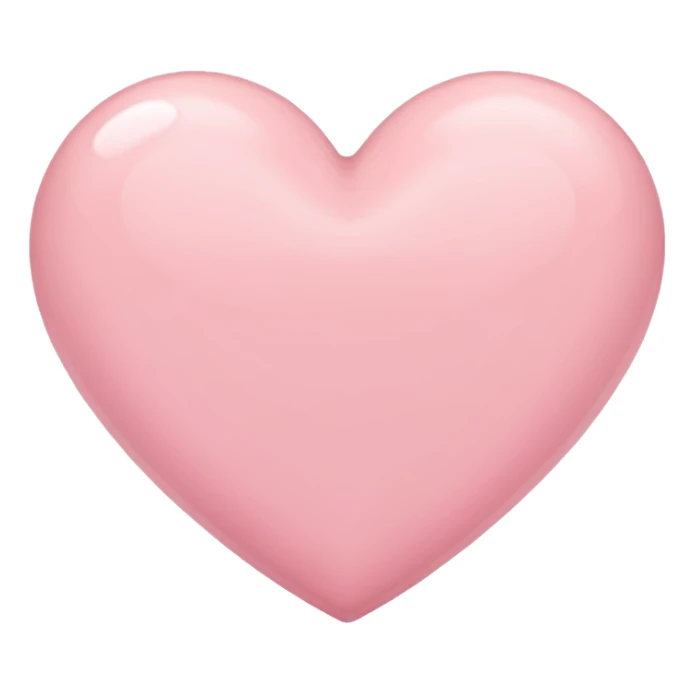 Make an ios heart mixture of pastel pink and white sticker