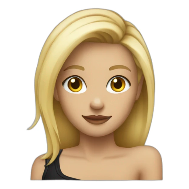 Blonde with a tattoo on her shoulder arm sticker