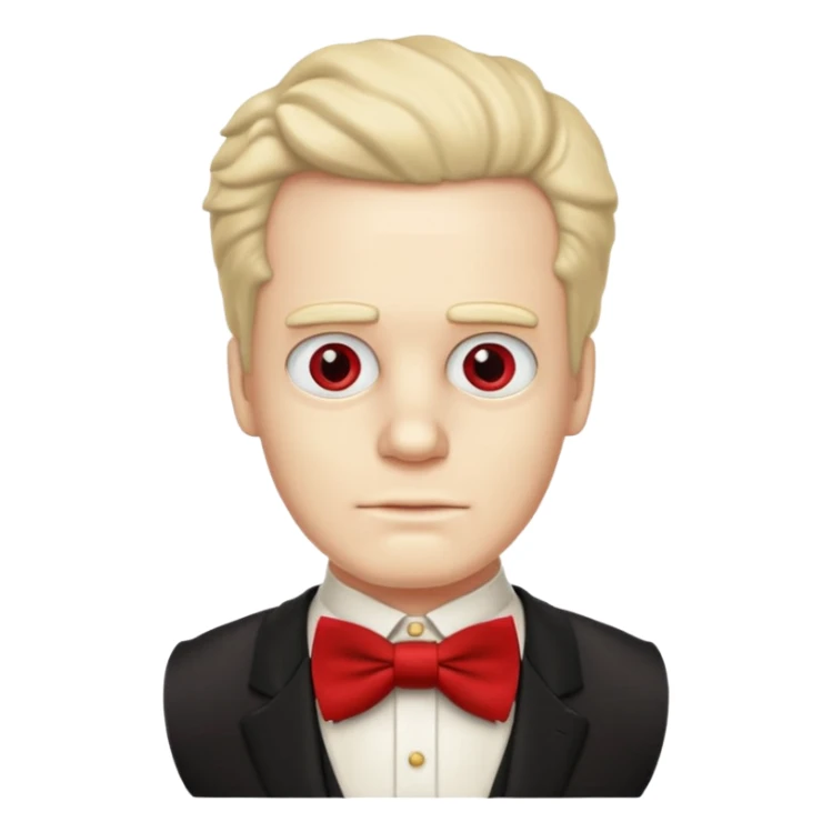 simpson guy, wearing Roman royal ancient custome, red bow tie sticker