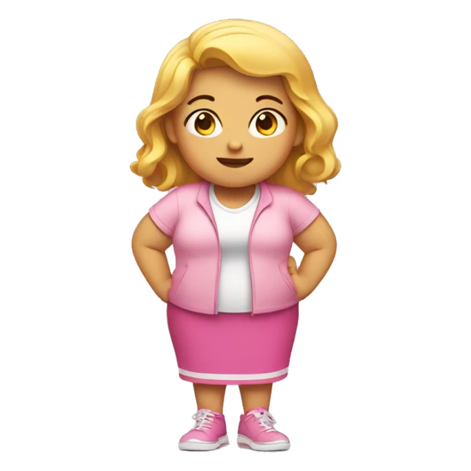 Girl who is obese sticker