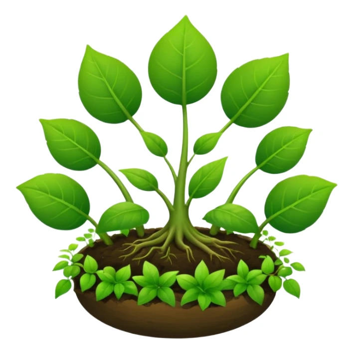 a regenerative visual with plants and cycle of growth and circles sticker