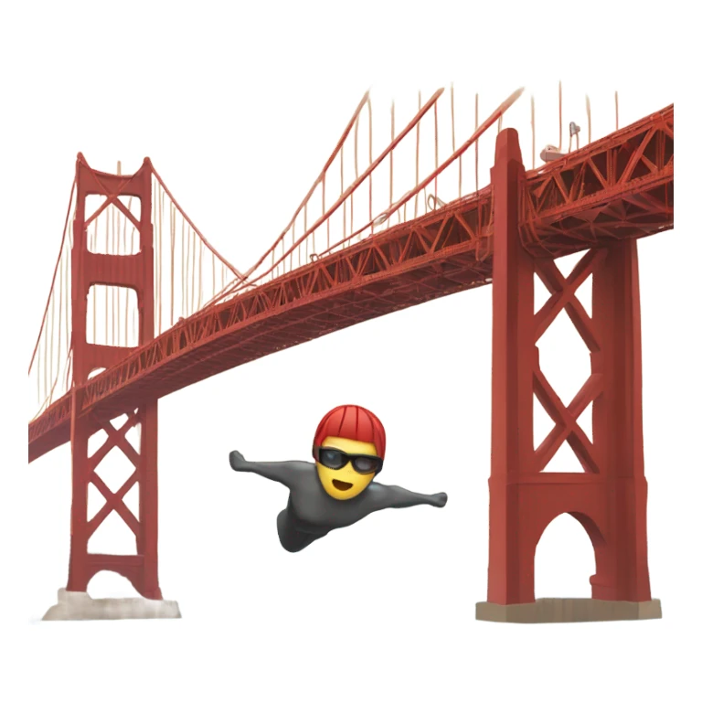 Swimming in San Francisco ocean by Golden Gate Bridge sticker