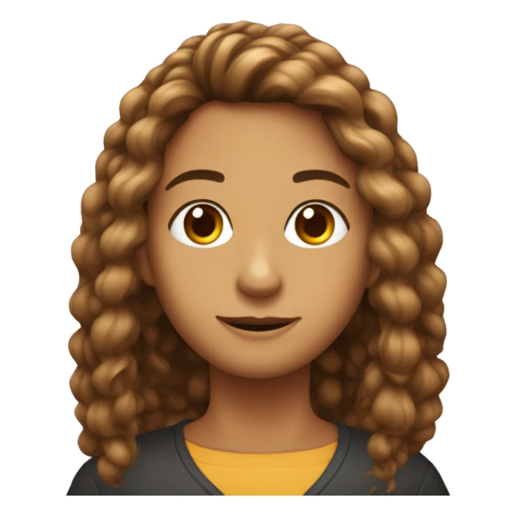 OLHO CASTANHO,CABELO ESPETADO sticker