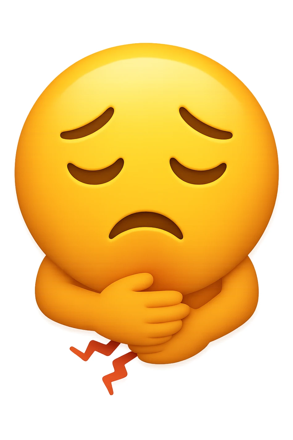 emoji di dolore addominale/intestinale sticker
