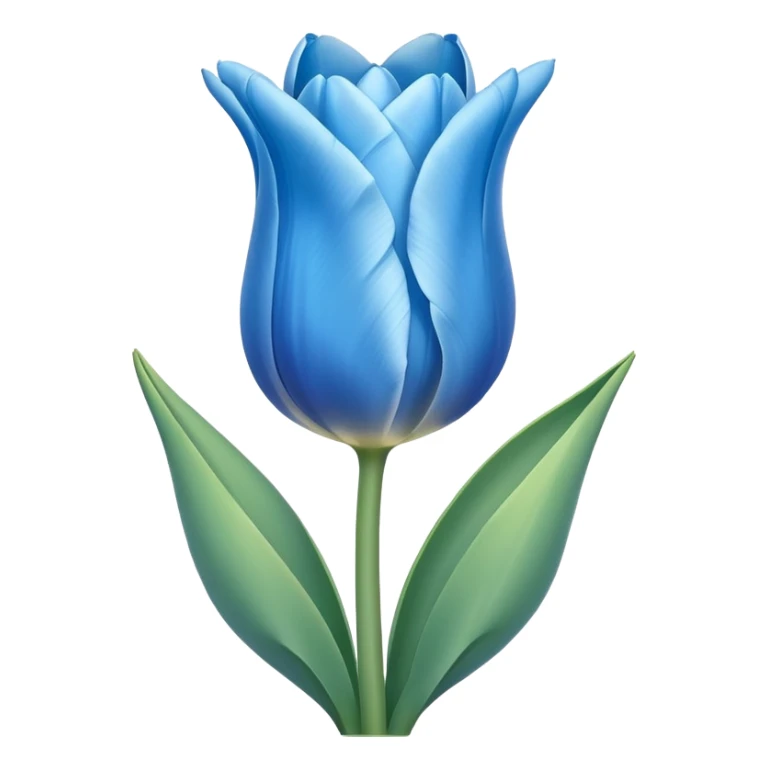a single light blue tulip sticker