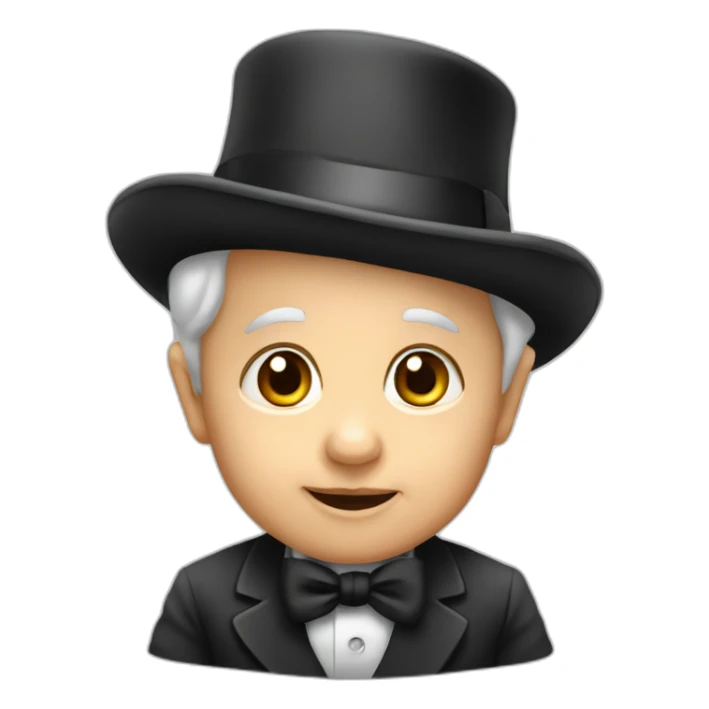 baby-living-in-tophat-of-elderly-man sticker