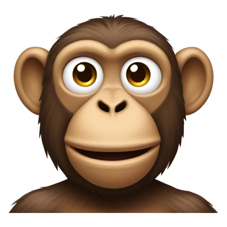 monkey with the proud TikTok emoji on its face sticker