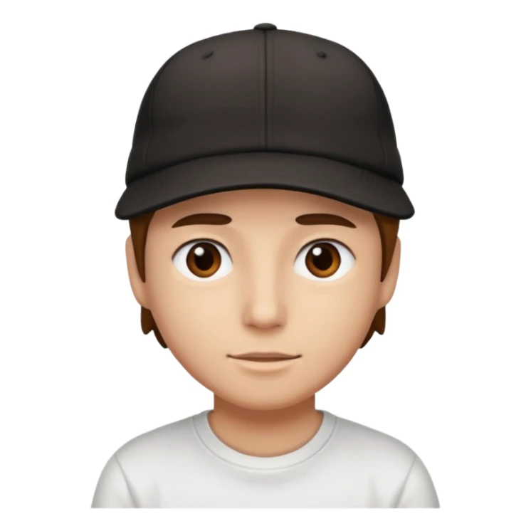 Creme un emoji con gorra hacia tras como cholo sticker
