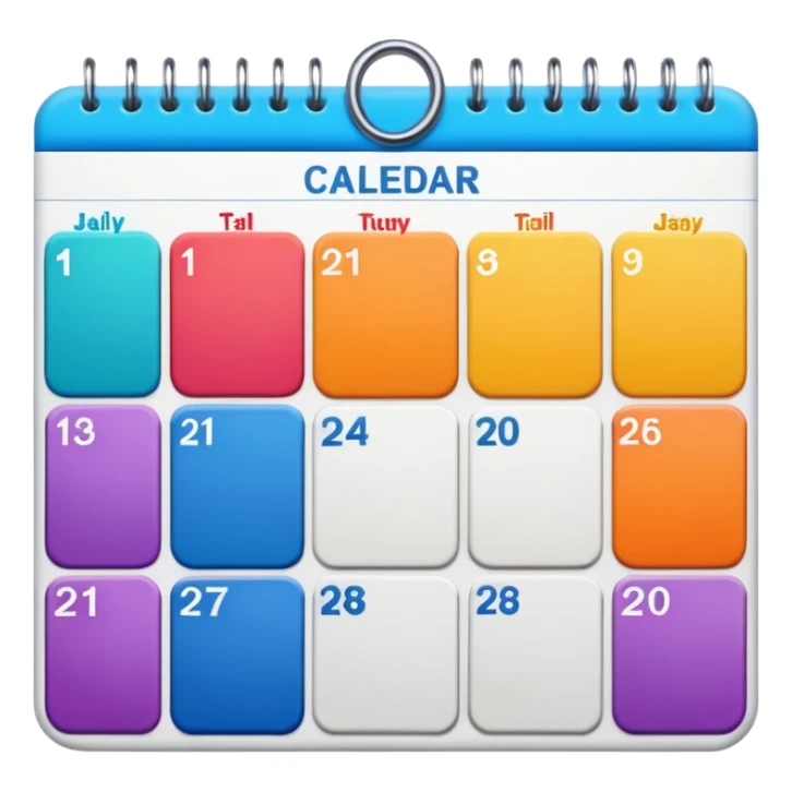 I want an emoji for a slack app that covers a weekly rotation - so something that has a calendar or depicts incidents or monitoring sticker