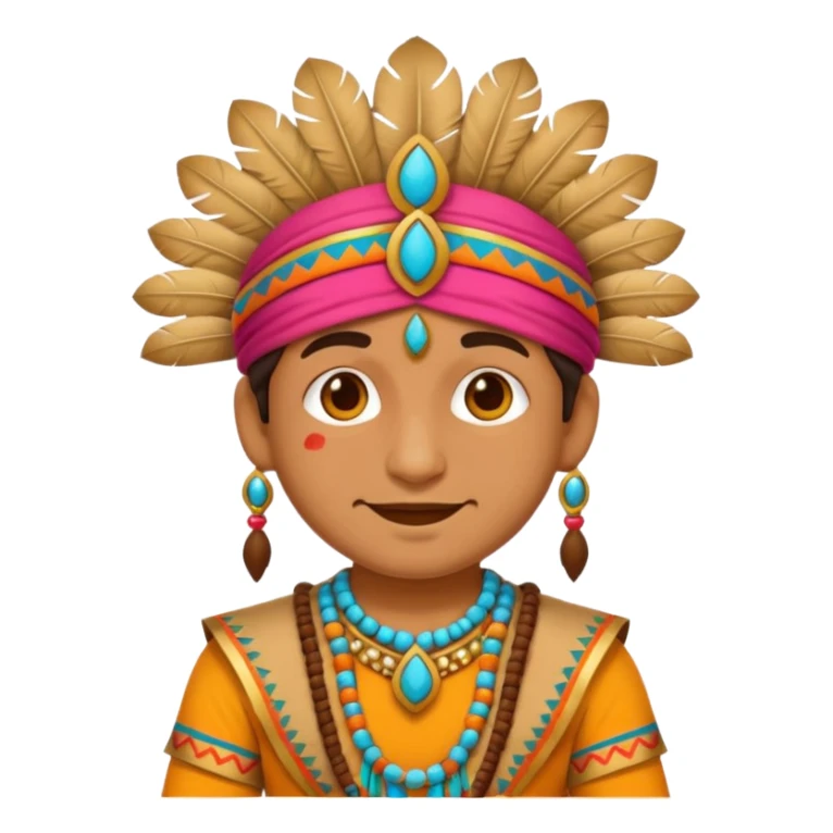 Generate an emoji with a funny Indian costume sticker