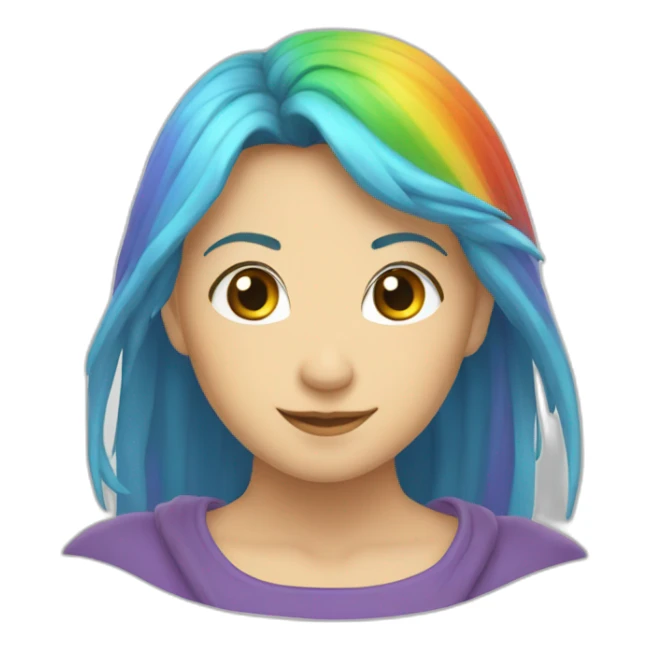 motagne arc-en-ciel sticker