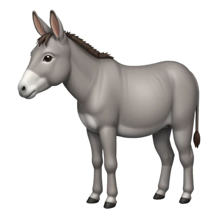 un burro en genero femenino sticker