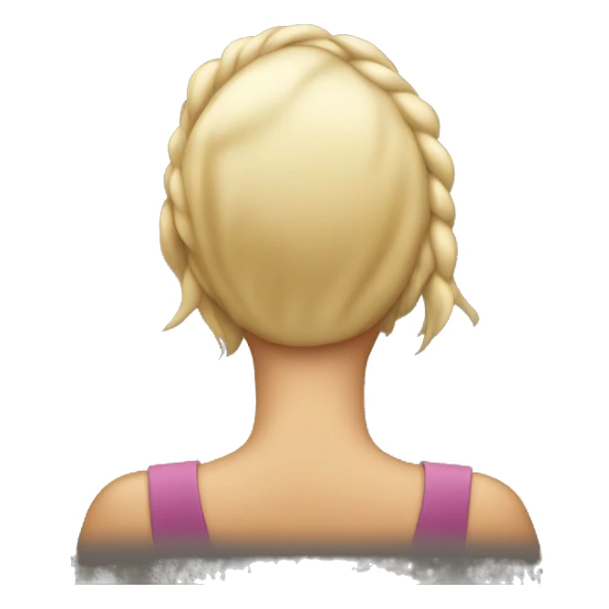  woman with hands in their back sticker