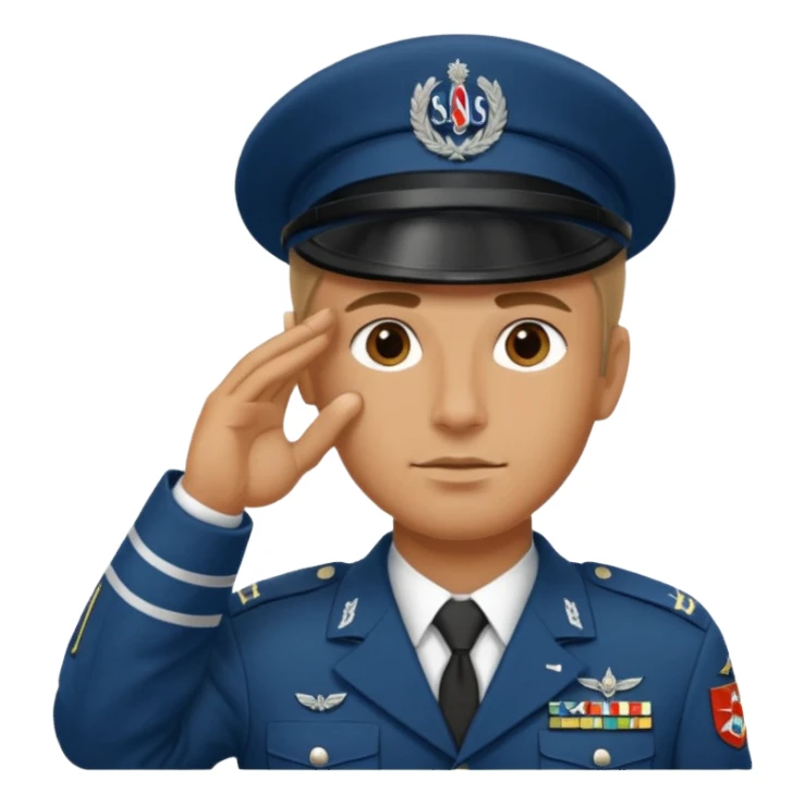 Soldat der salotiert und den SAS Buchstaben sticker