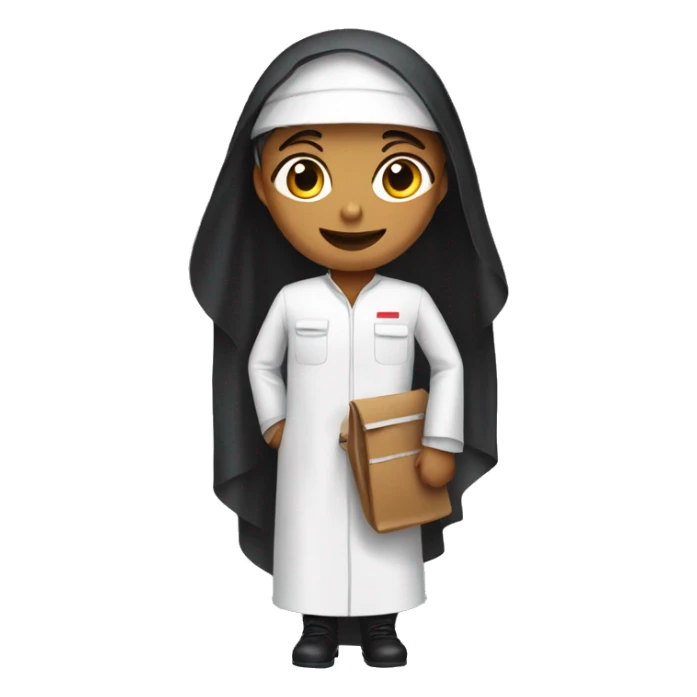 engineer in dubai with an abaya and a barbecue sticker