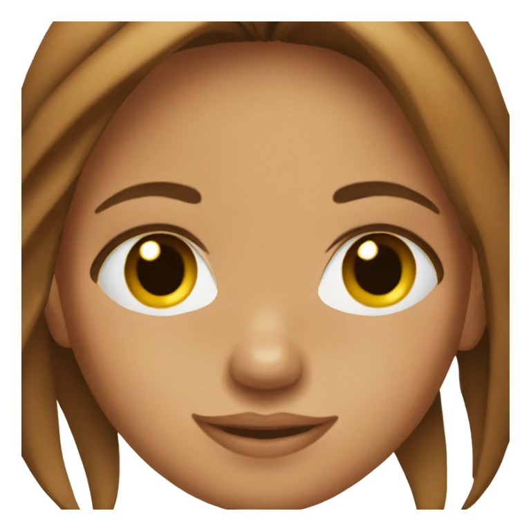 tanned girl with brown hair pretty sticker