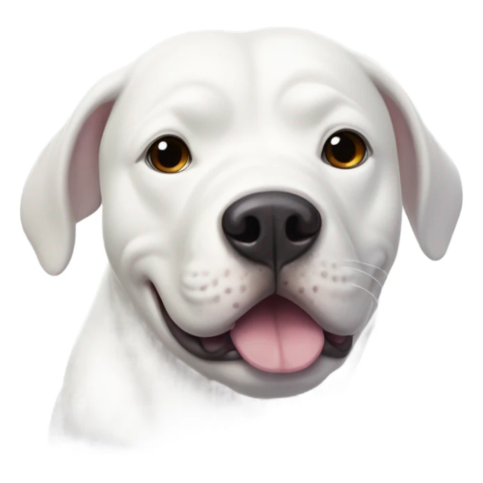 Beluga whale and white pitbull sticker