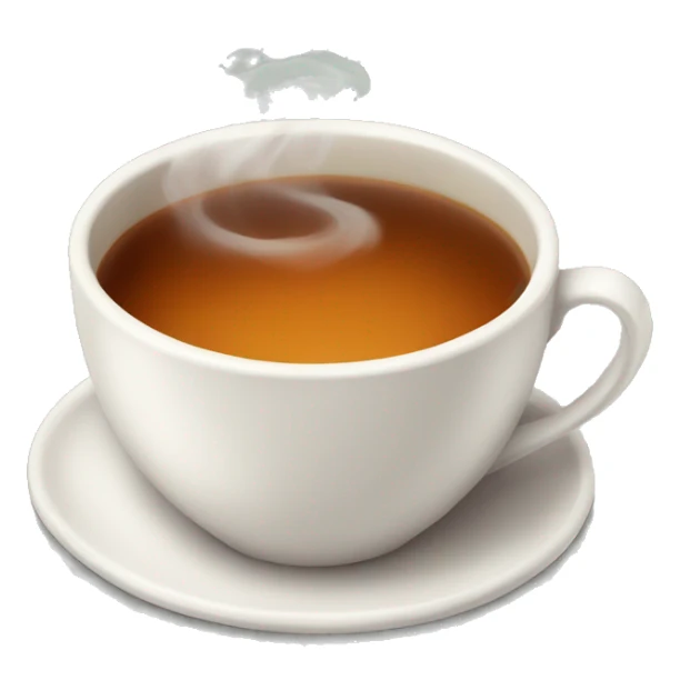 Hot cup of tea sticker