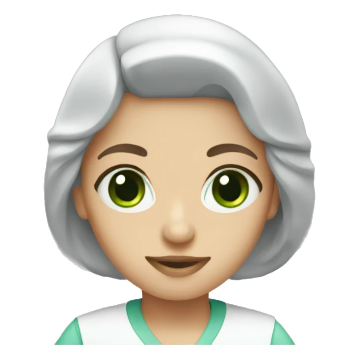 nurse green eyes sticker