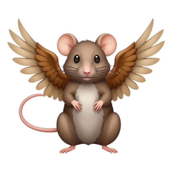 Rat with wings sticker