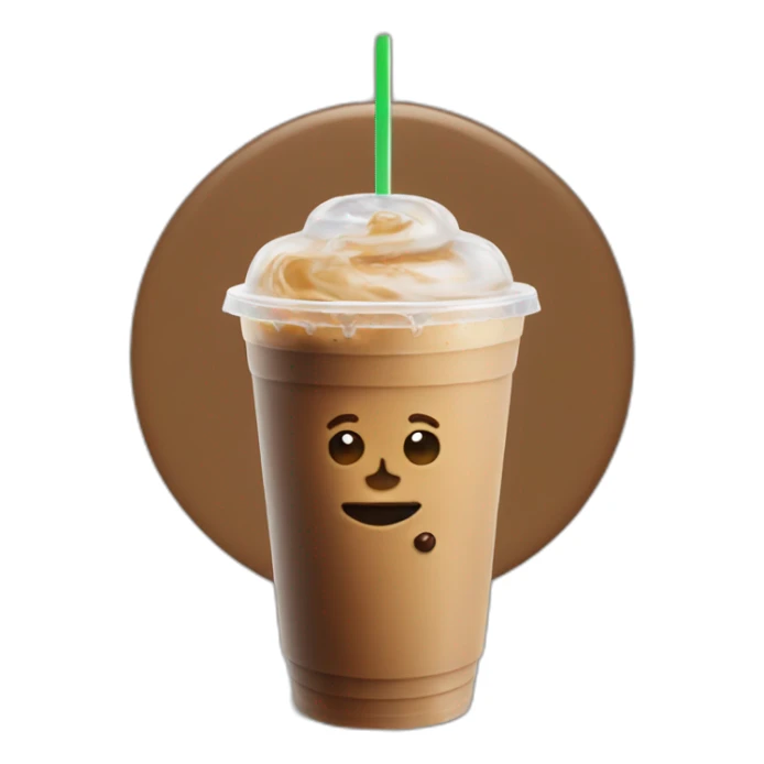 Joe Biden iced coffee with the gays sticker