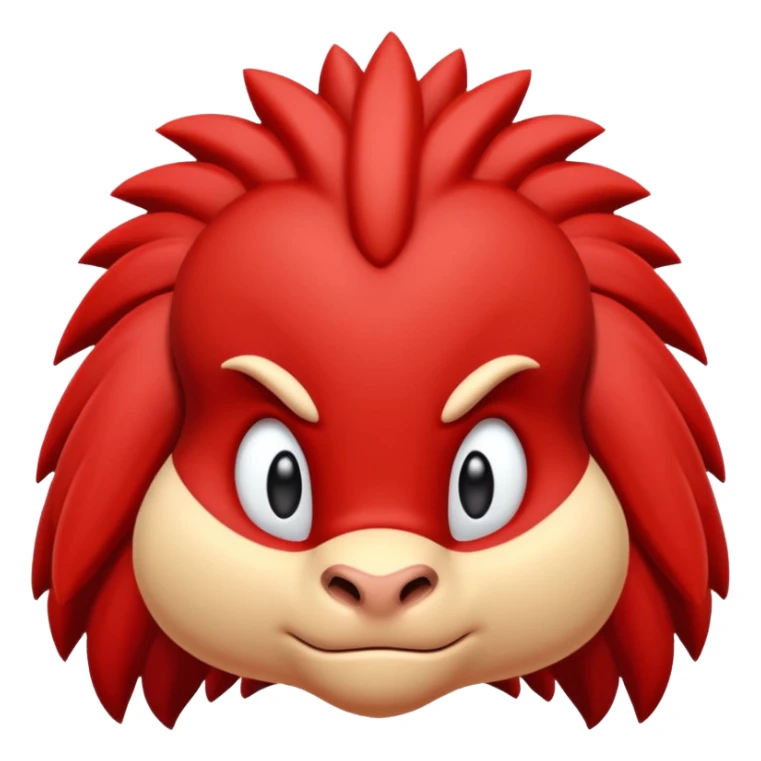 Sonic the hedgehogs friend knuckles a red animal  sticker