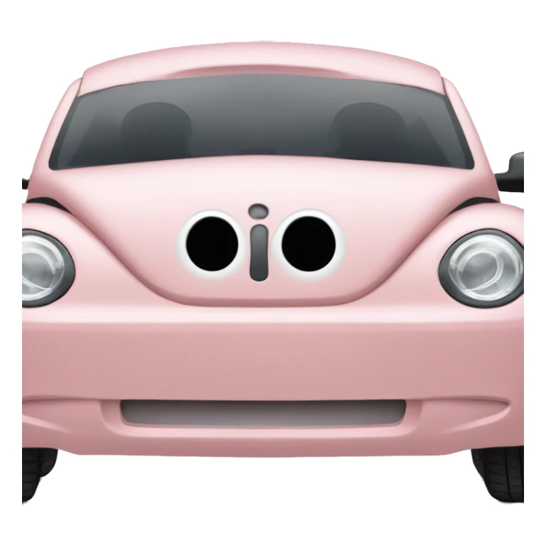 Blush pink 2007 Volkswagen Beetle  sticker