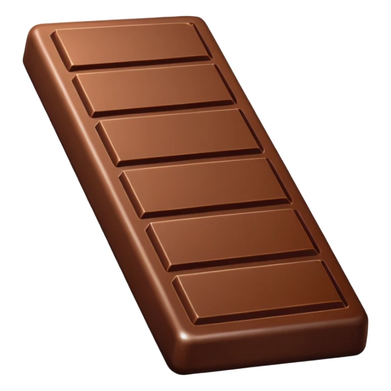 Chocolate bar emoji without gold sticker