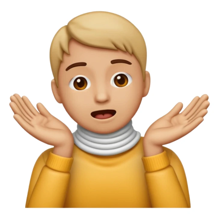 emoji with choking hands around throat sticker