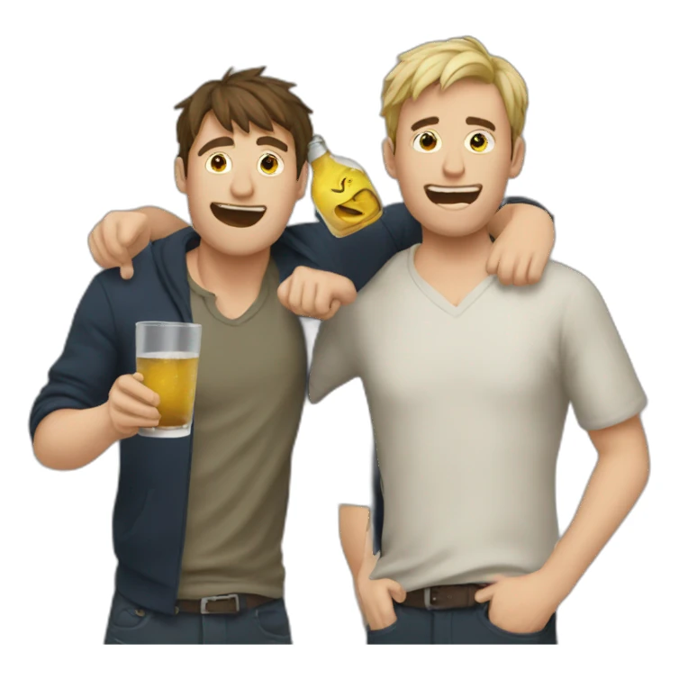 3 drunk lads sticker