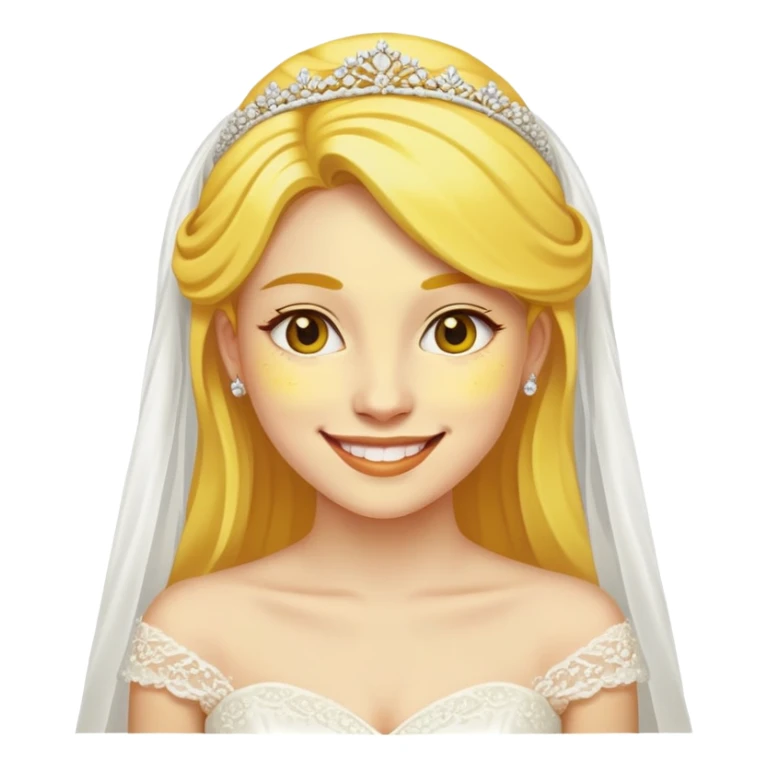 "- Nữ
- 20 tuổi
- Da vàng
- Trang phục cô dâu 
- Mặt cười mỉm
" sticker