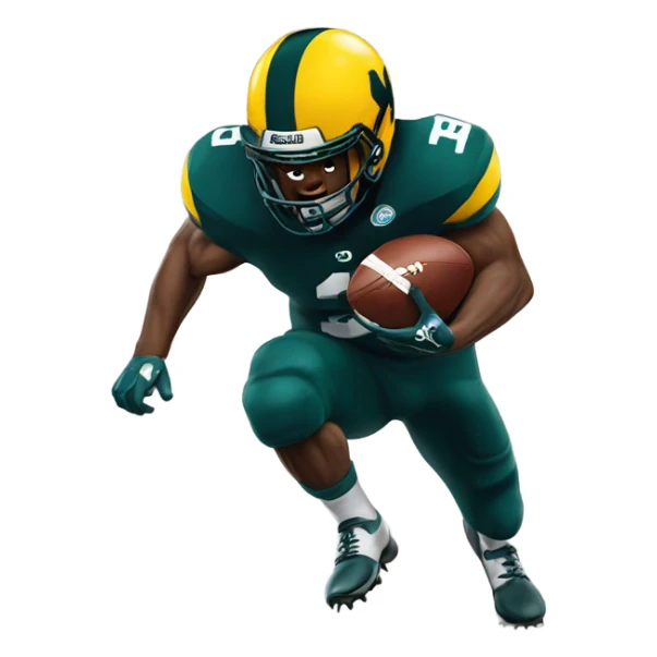 Ohios state football player stomping on wolverine  sticker