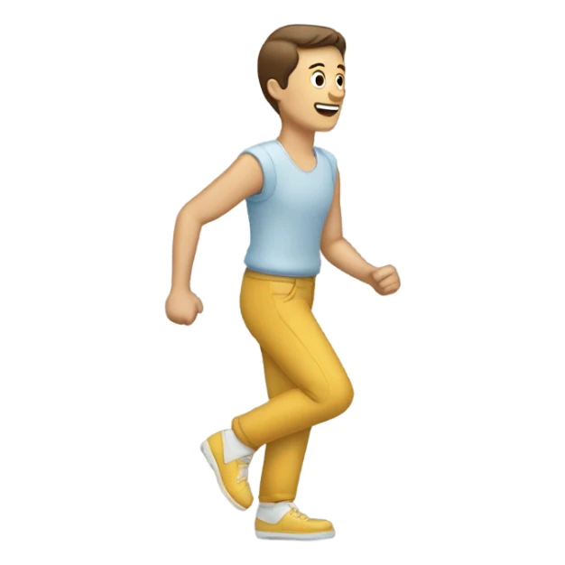 Zapatos de una persona caminando  sticker