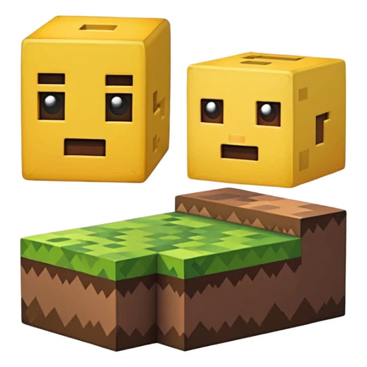 tôi muốn 1 emoji đặc trưng của minecraft sticker