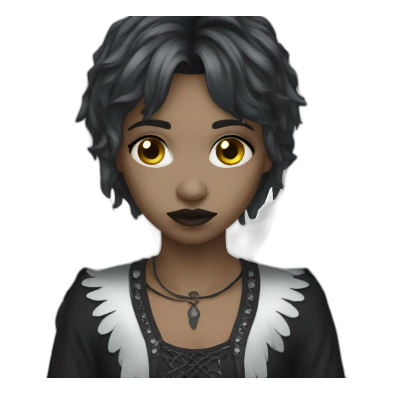 gothic angel sticker