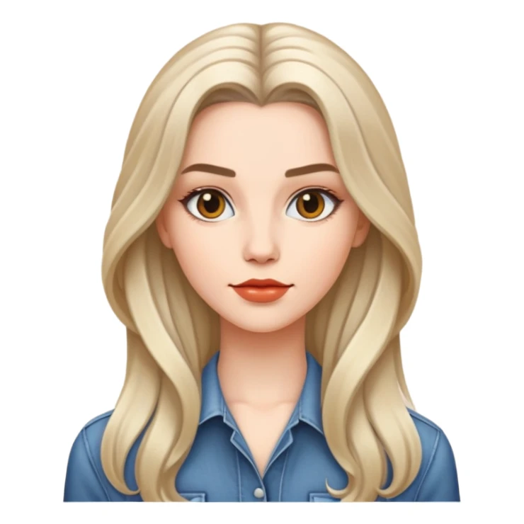 enam wanita gaya cool dan gaya rambut panjang keren  sticker