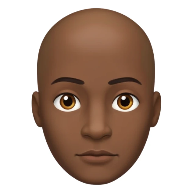 CJ From the game GTA SAN ANDRES Bald, straight jaw and slightly thick eyebrows sticker