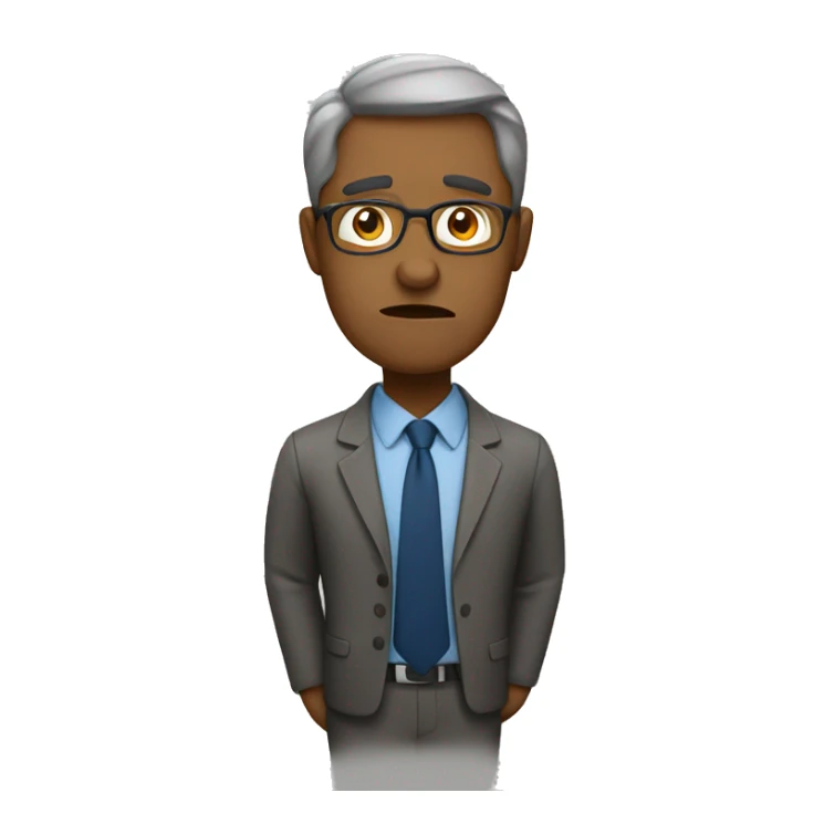 upset teacher sticker