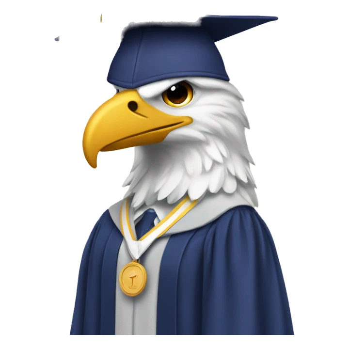 Aguila y graduación  sticker