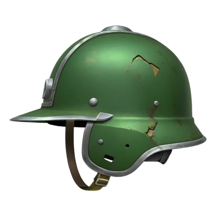 shiny green helmet world war times sticker