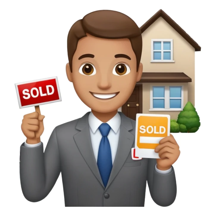 Courtier immobilier vendu  sticker