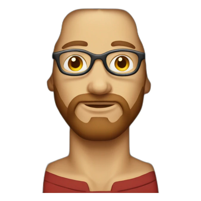 red-long-hair-man-looking-like-jesus-wearing-glasses sticker