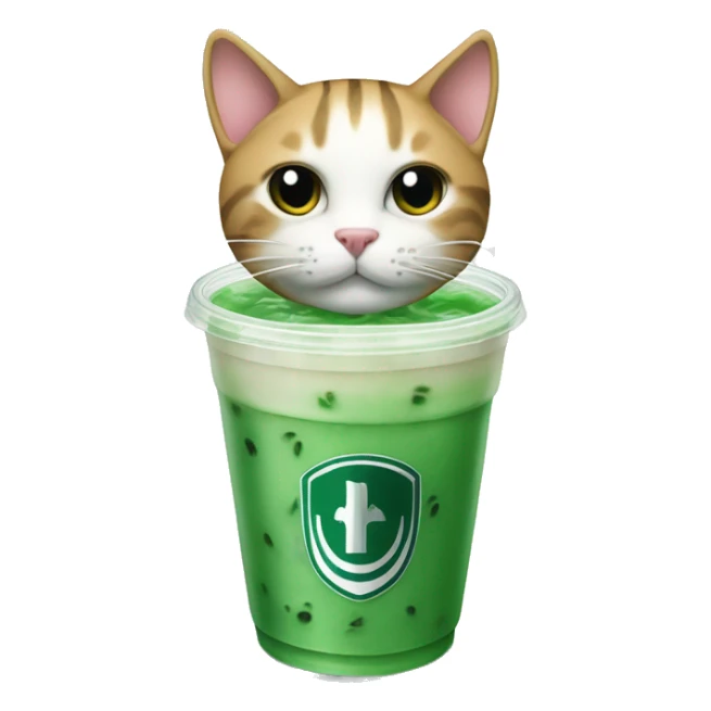 palmeiras FC cat in the team uniform bubble tea sticker