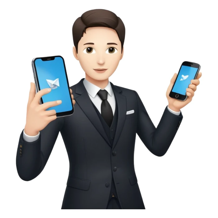 generate realistic detailed pavel durov form Telegram sticker