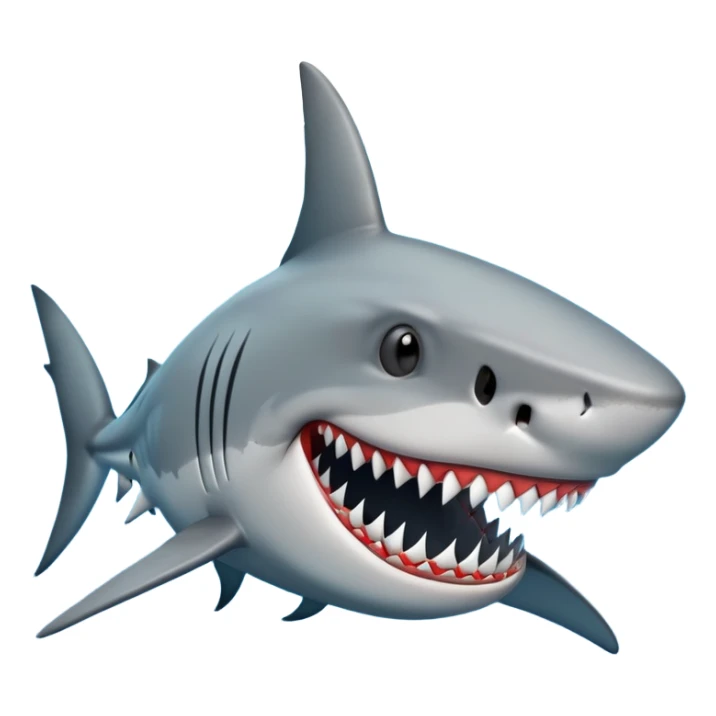 shark with dreads sticker