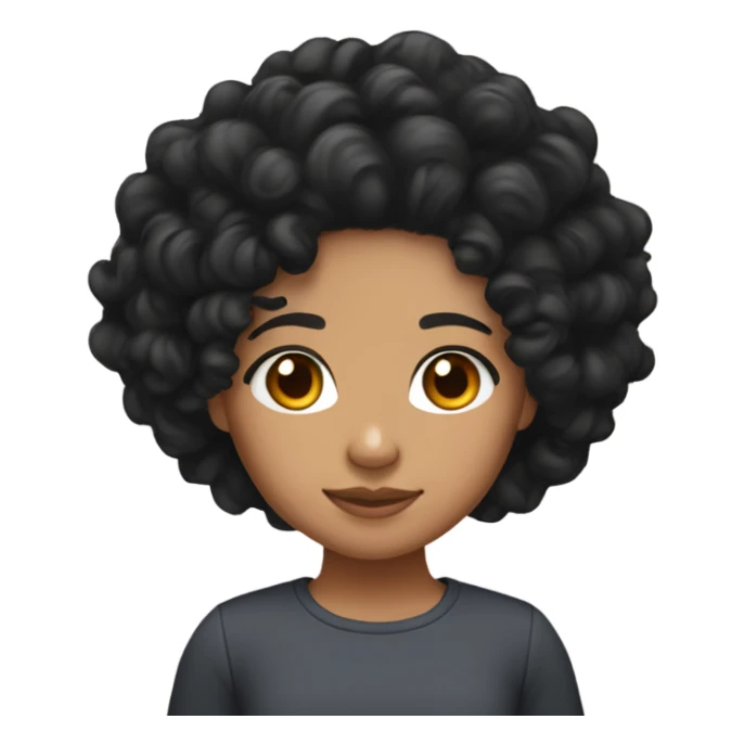 lightskin curly head and short black hair girl sticker