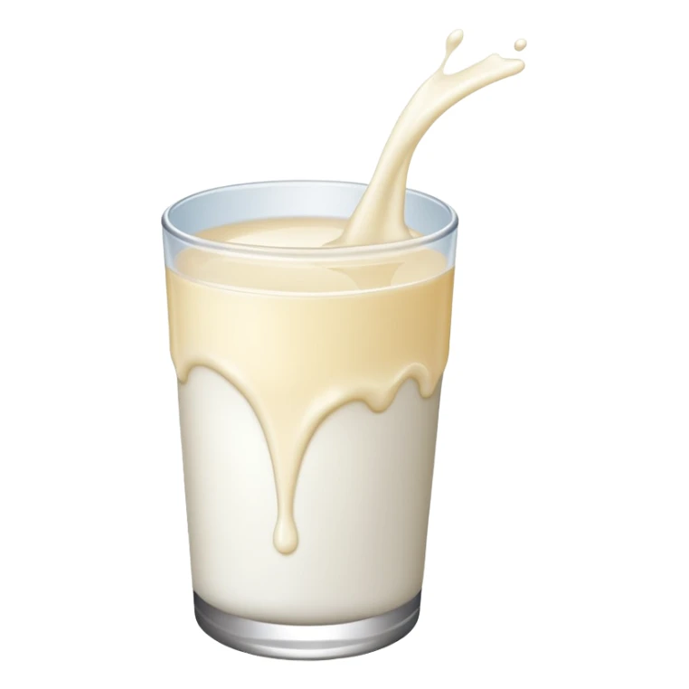 A squirt of milk flying in the air  sticker